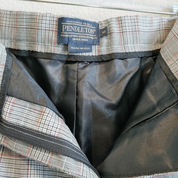Pendleton Women's Virgin Wool Plaid Contemporary Career Pants Sz 10 - Picture 3 of 6